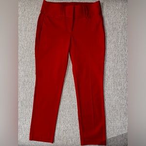 Candies Marlyn Skinny Ankle Pants Red Size 5
